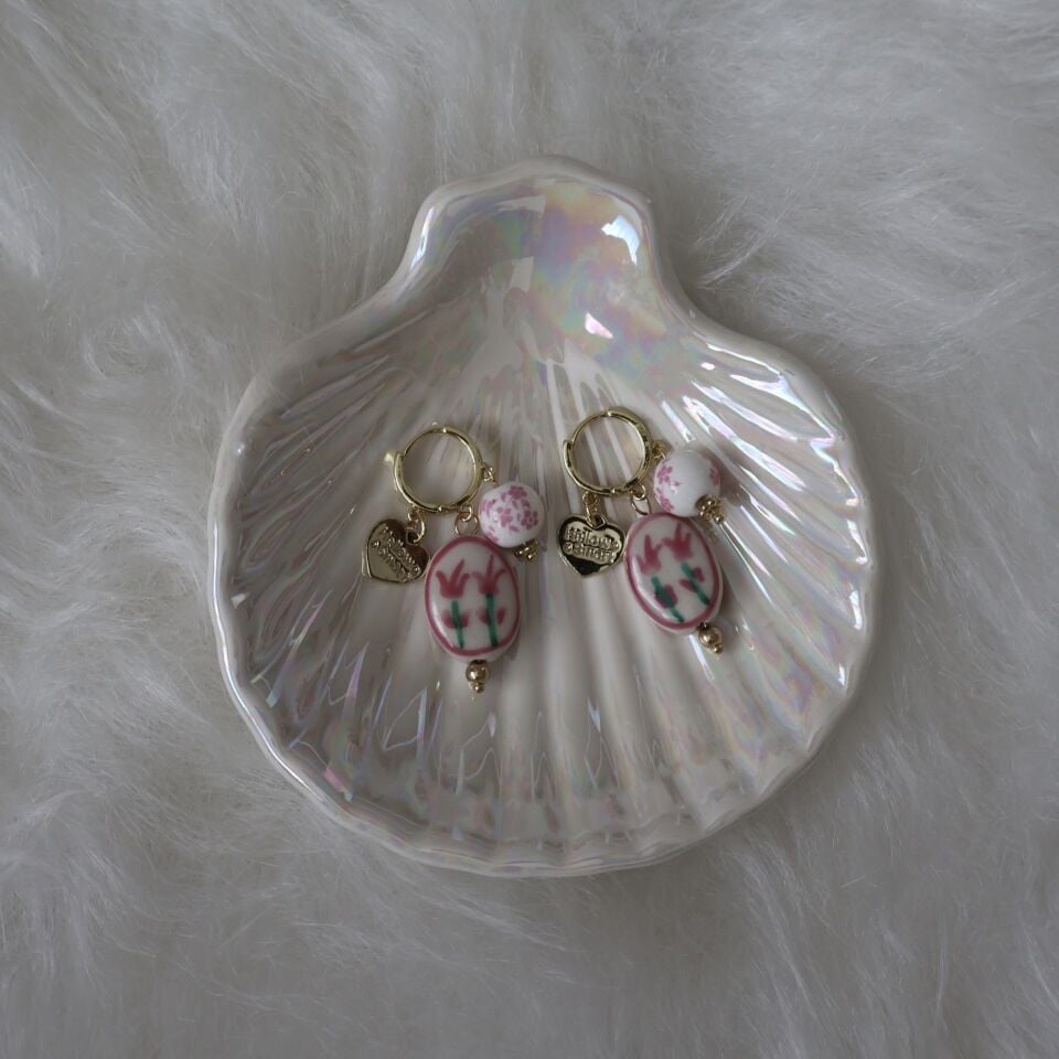 Porcelain Bloom Küpe