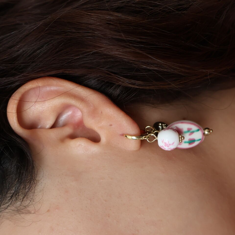 Porcelain Bloom Küpe