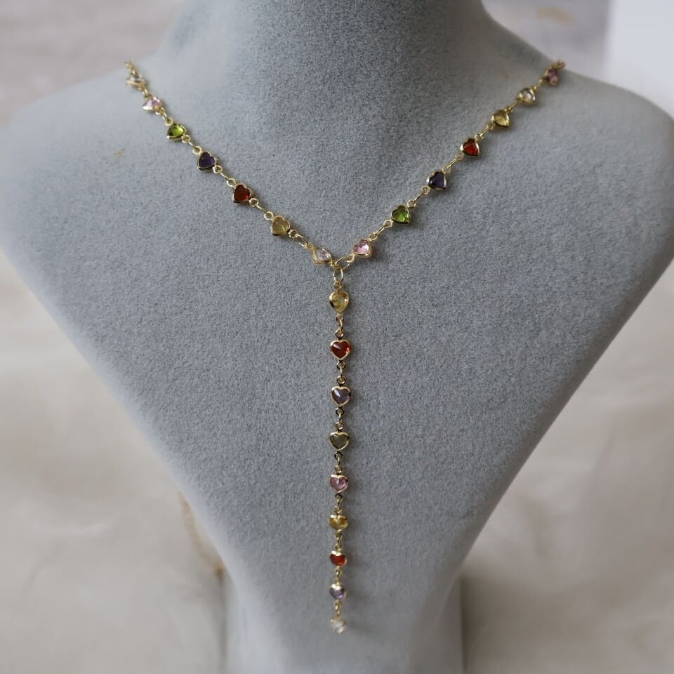 Amore Chain Y Kolye Renkli
