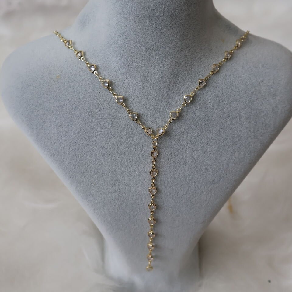 Amore Chain Y Kolye Beyaz