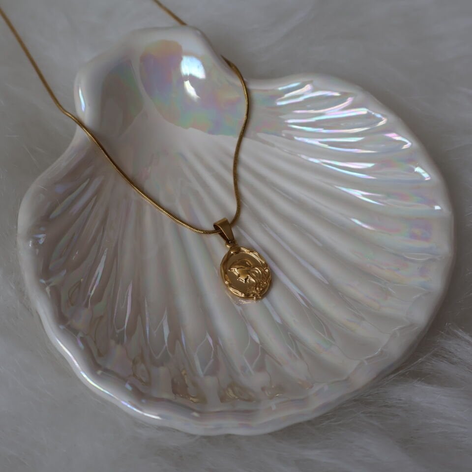 Eterna Çelik Kolye Gold