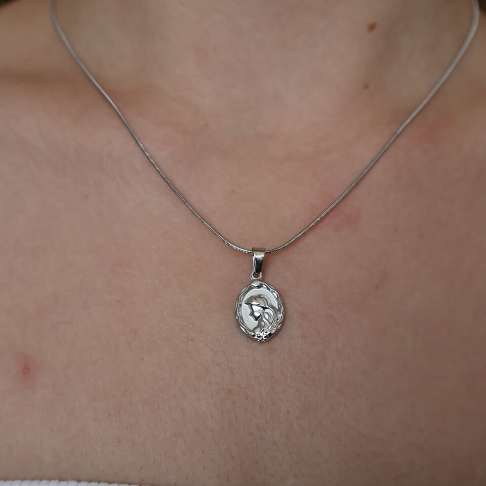 Eterna Çelik Kolye Silver