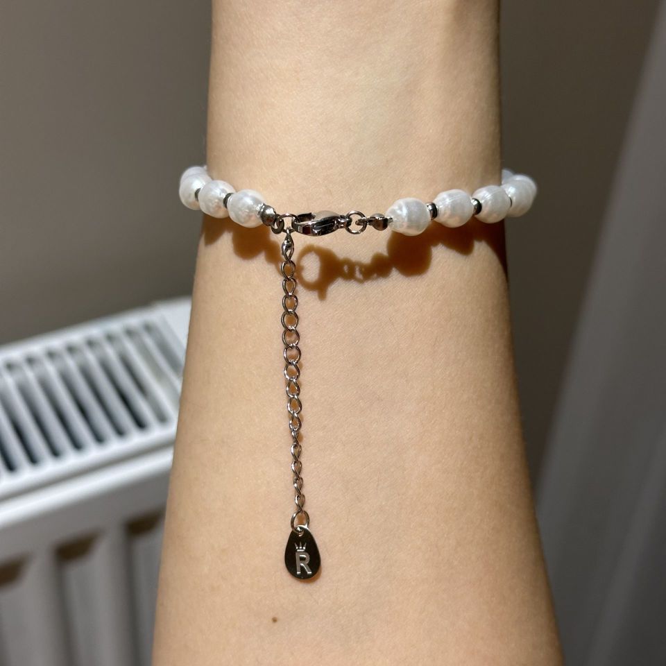 Barok İncili Çelik Bileklik