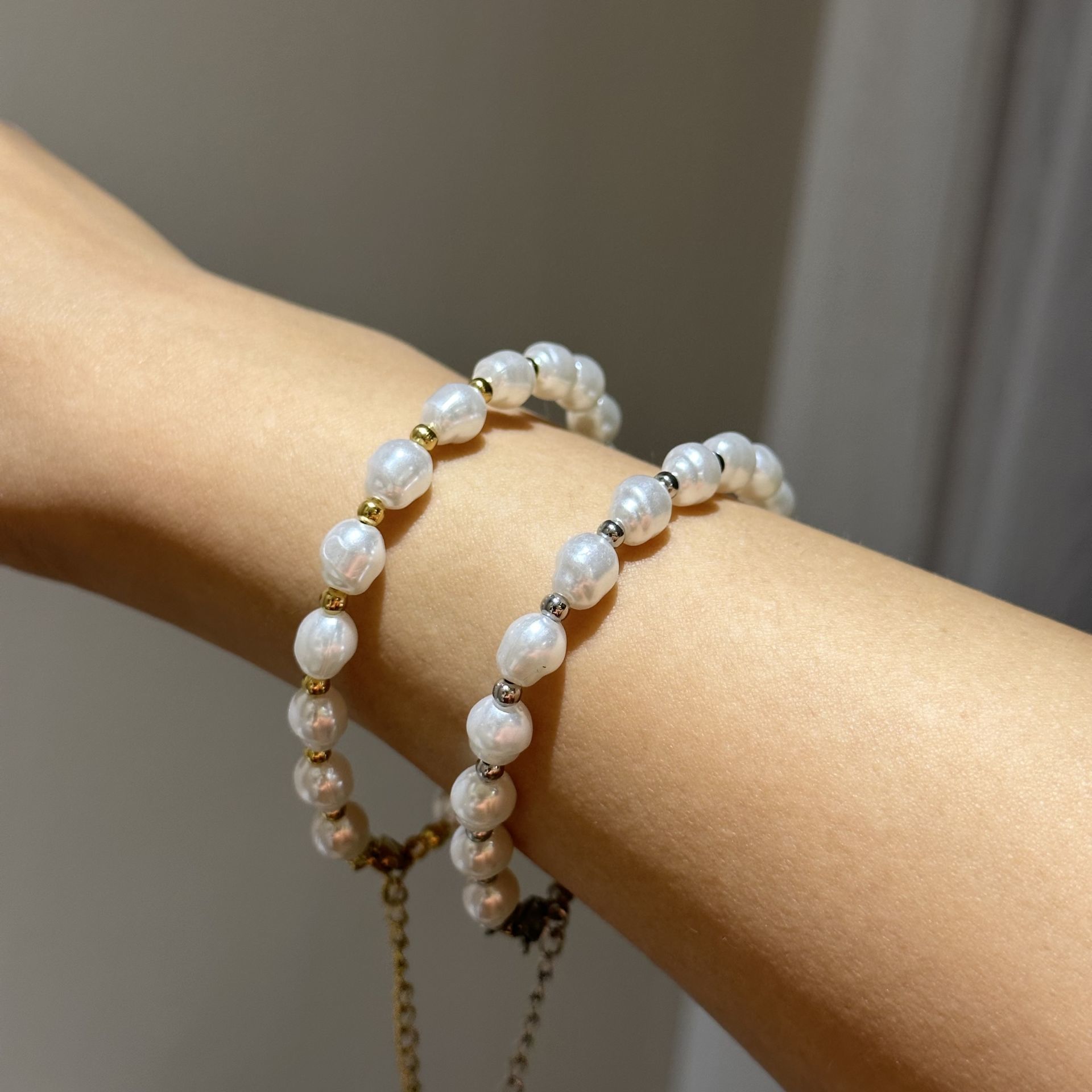 Barok İncili Çelik Bileklik