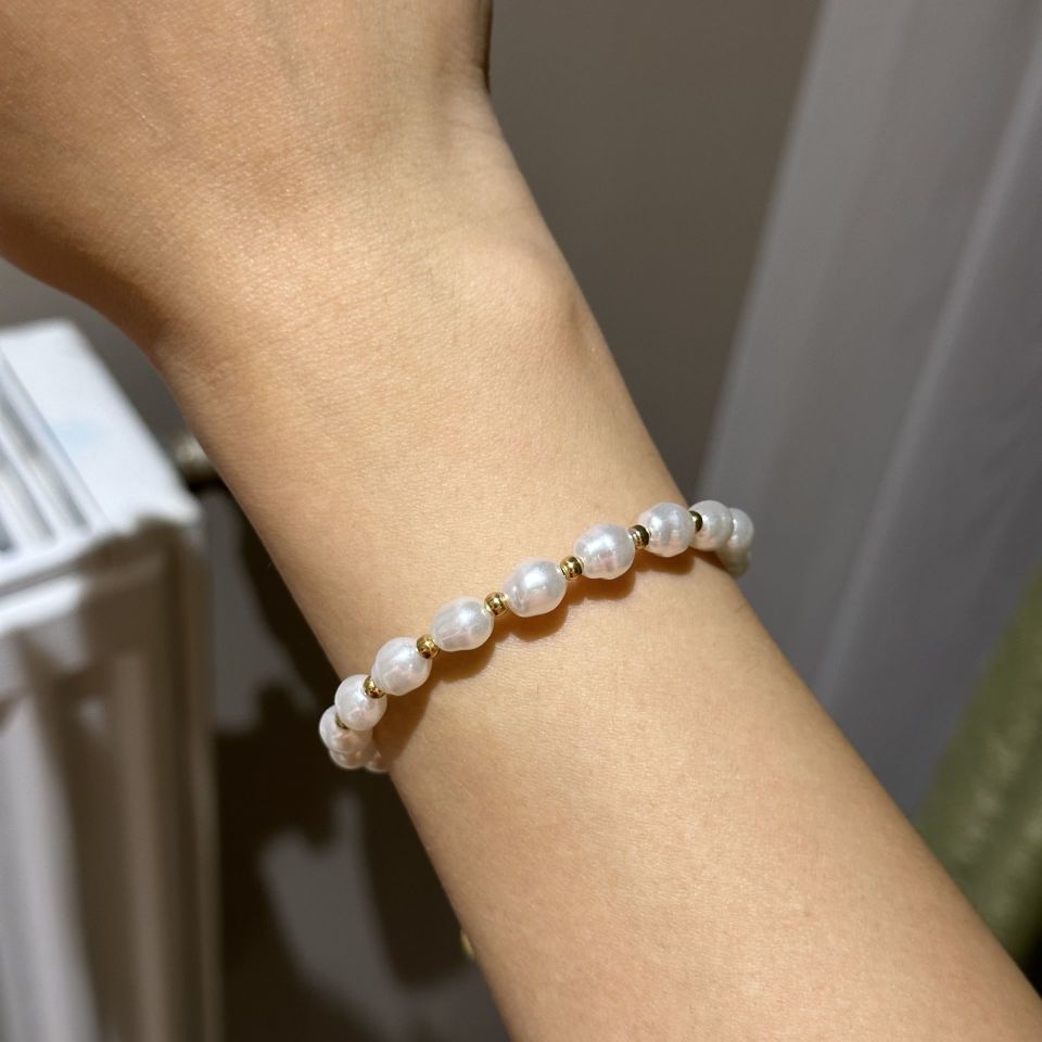 Barok İncili Çelik Bileklik