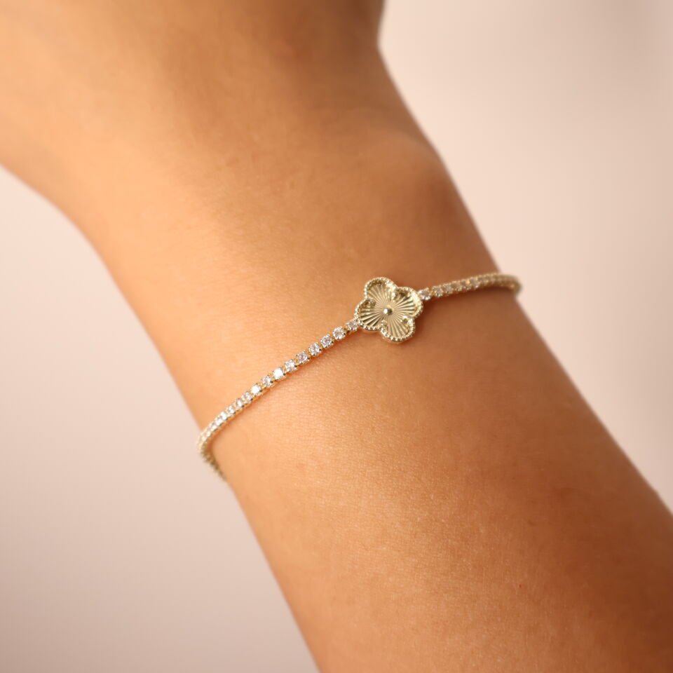 Bloom Van Cleef Bileklik Gold