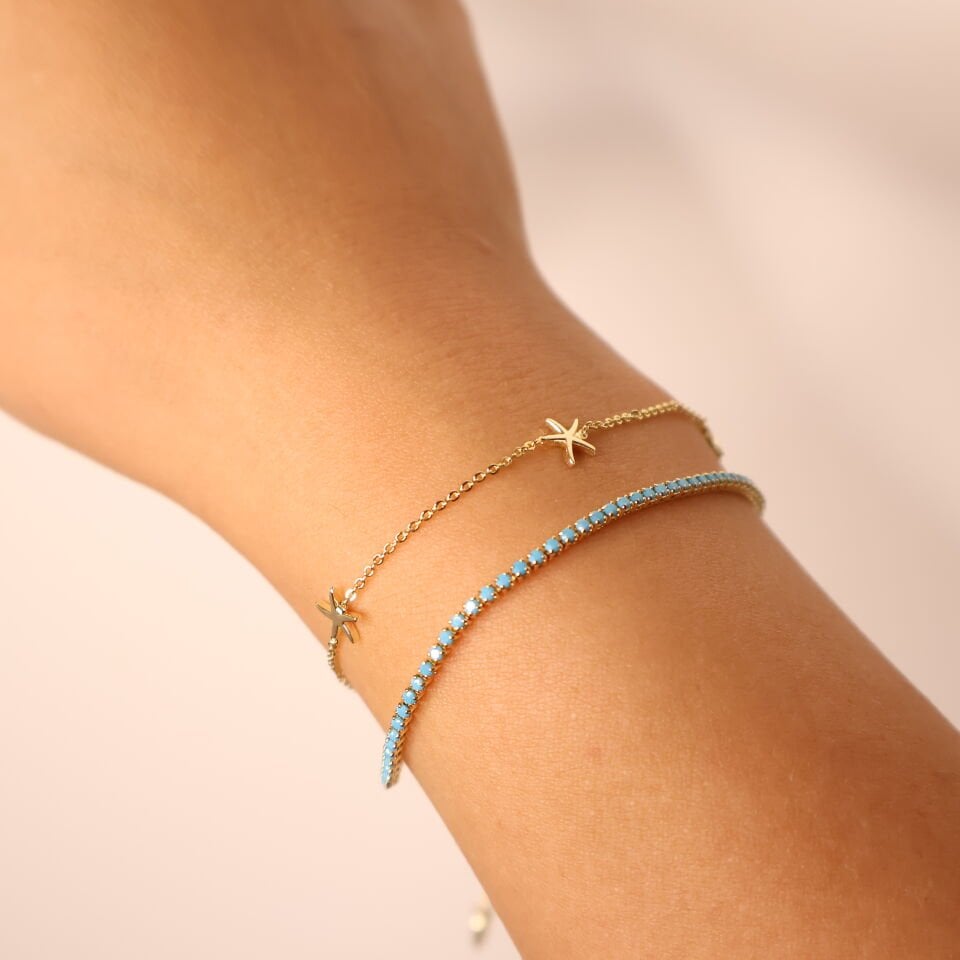 Sea Breeze Bileklik Mavi taşlı