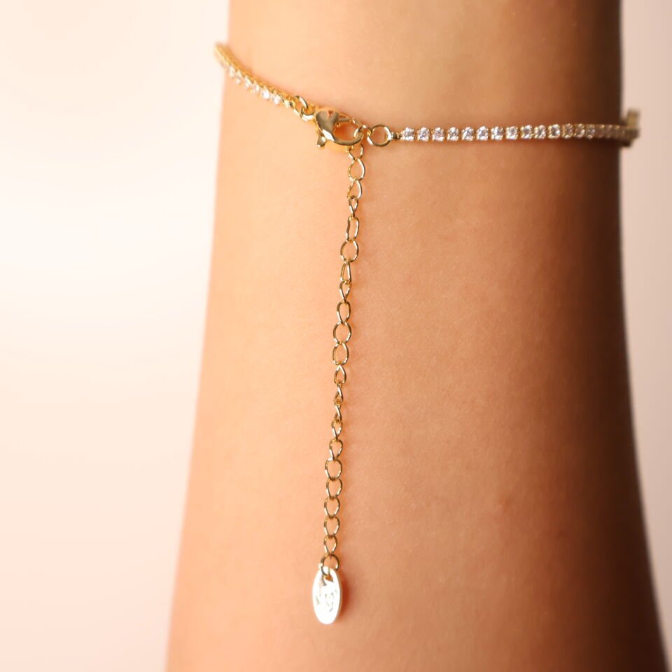 Mini Clover Van Cleef Bileklik Gold