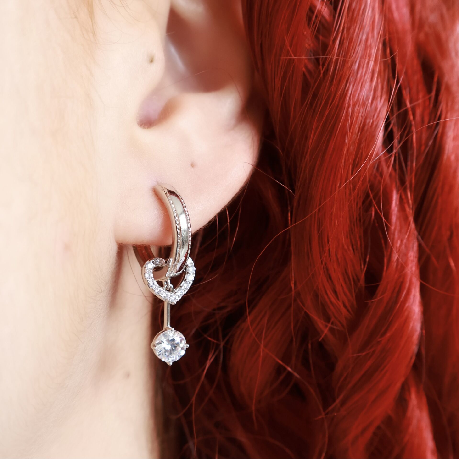 Point of Love Halka Küpe Silver