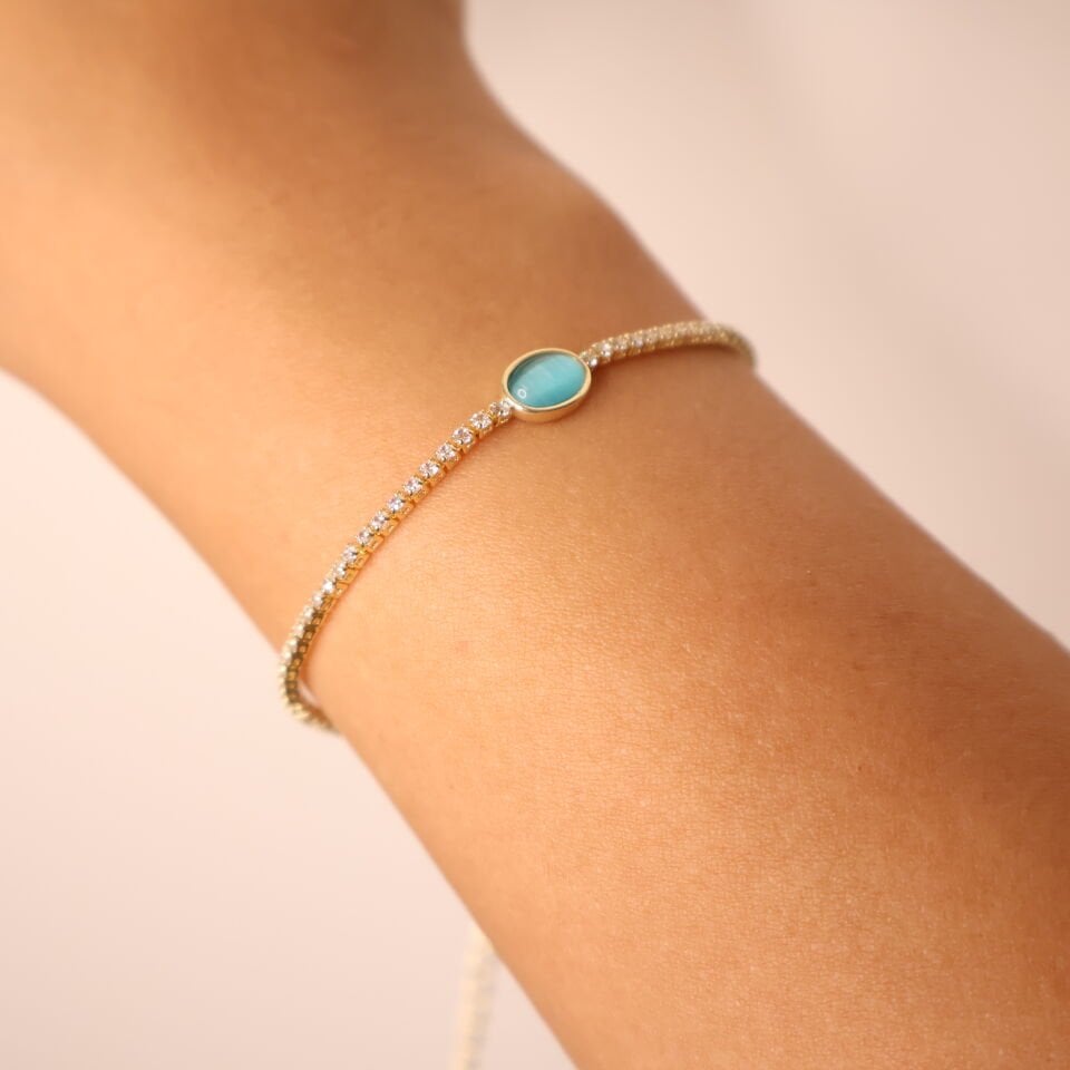 Coral Glow Bileklik mavi