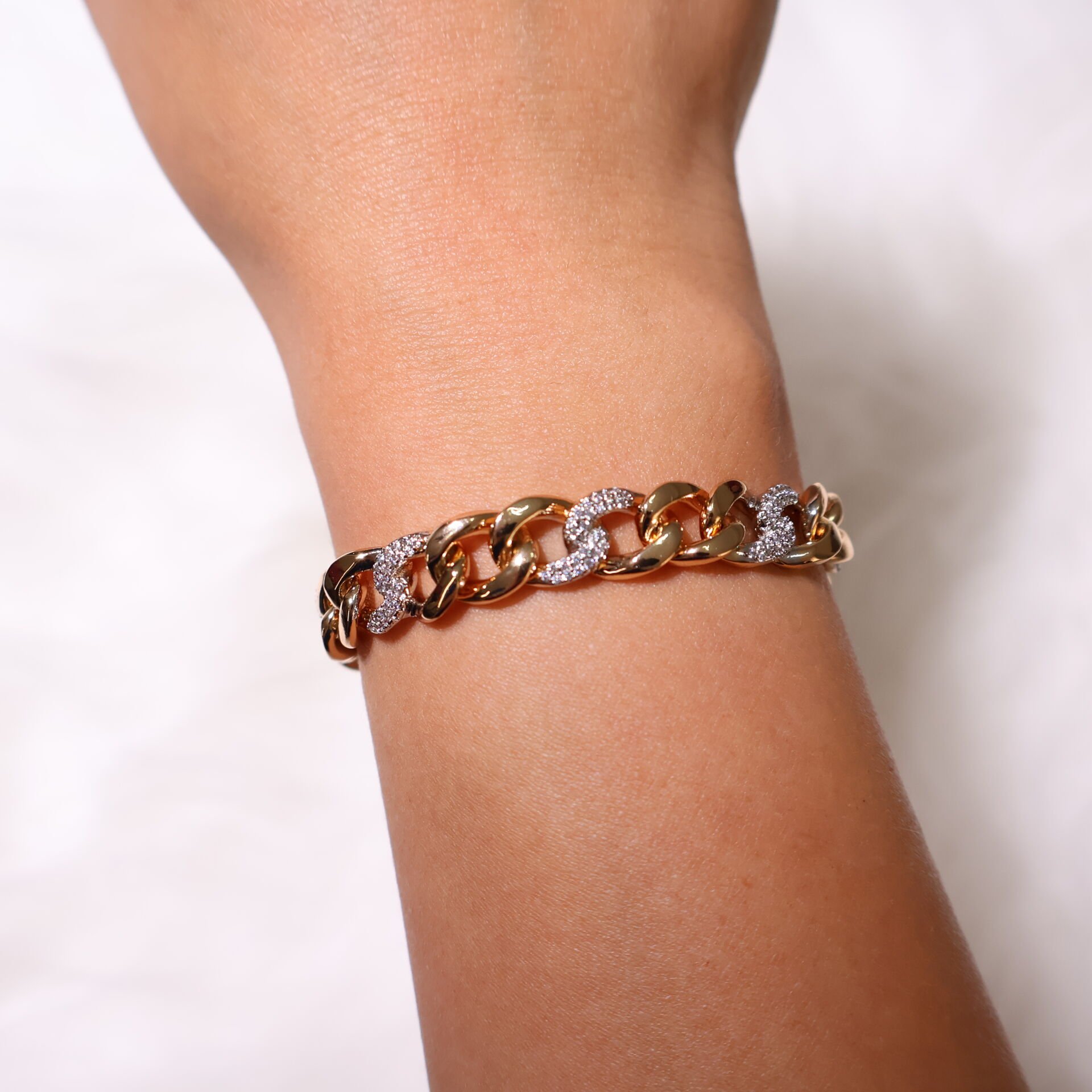 Orion Zincir Bileklik Gold+Silver