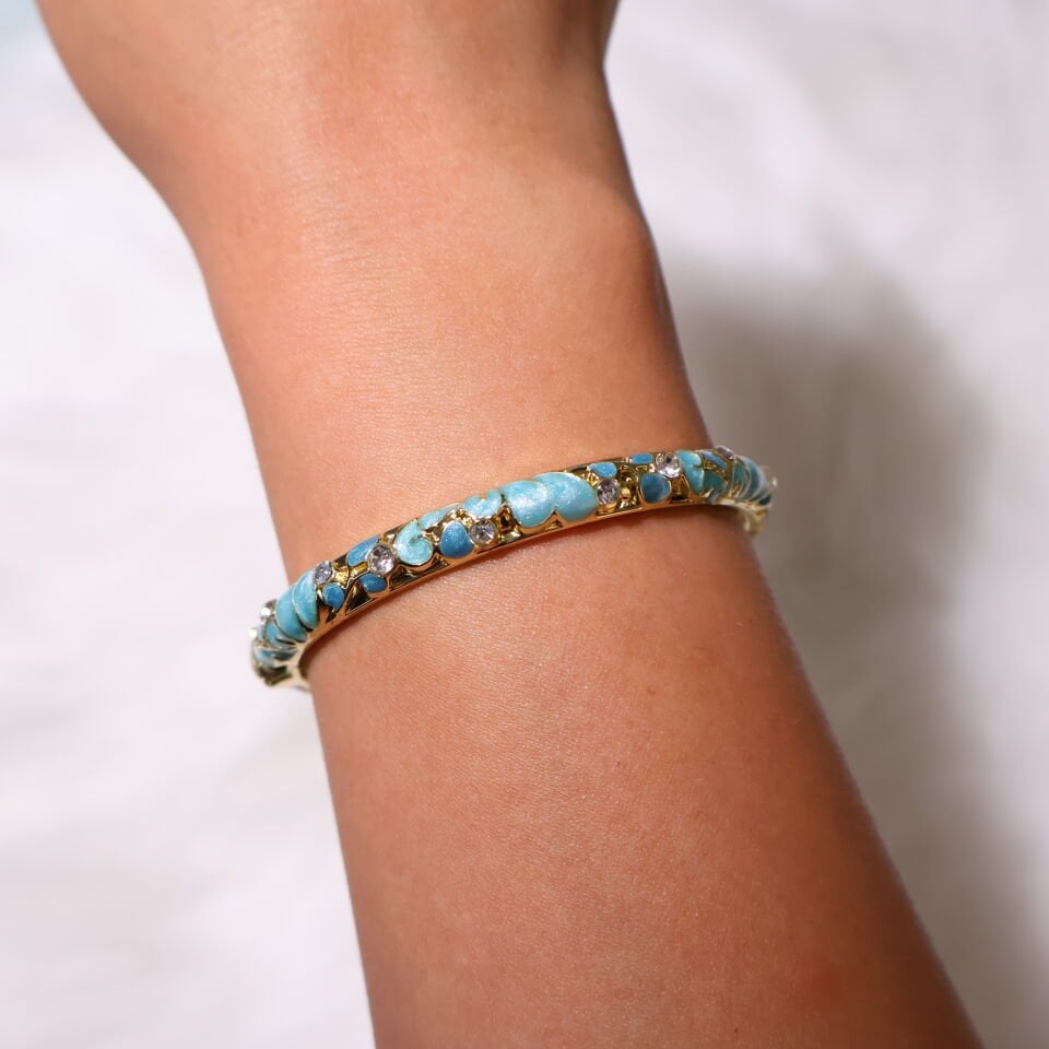 Peach Bloom Bilezik Mavi