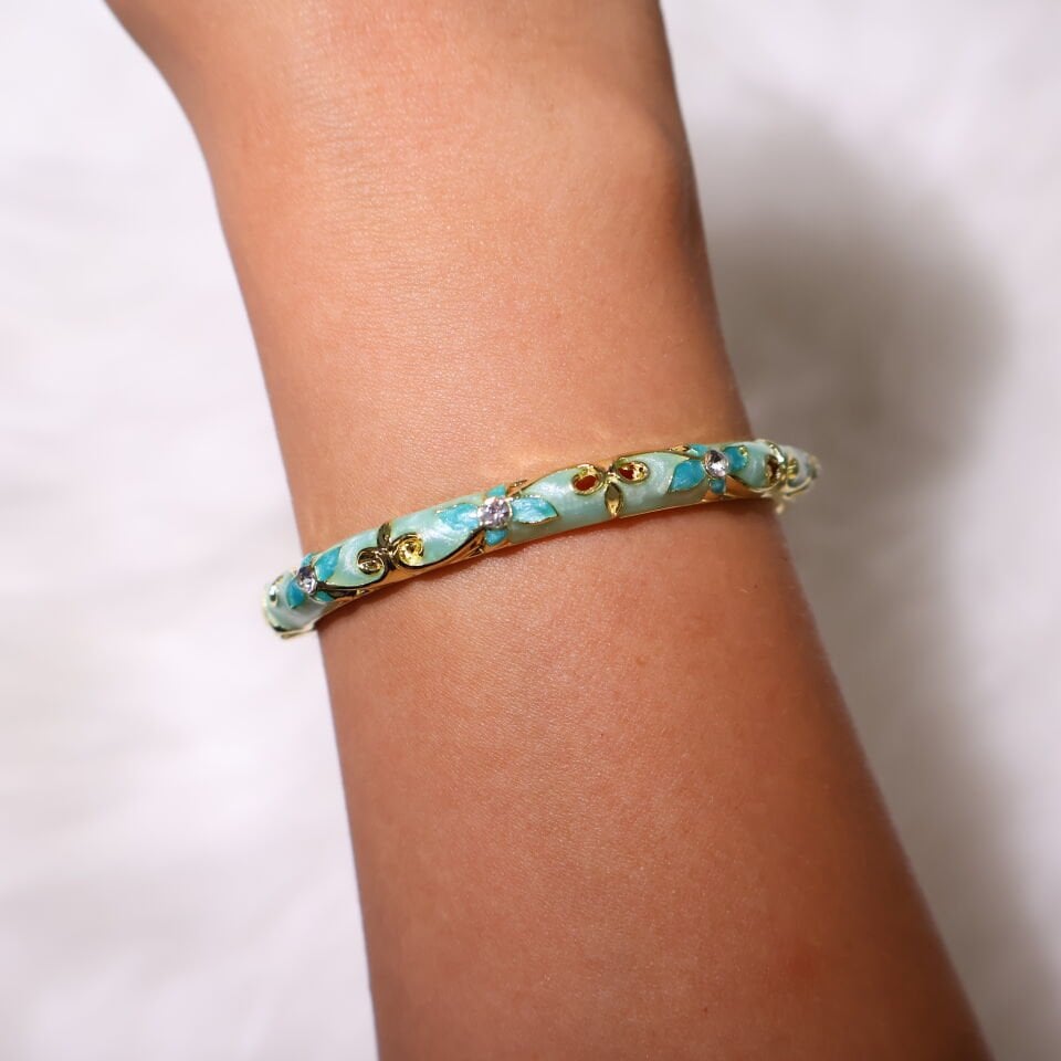 Peach Bloom Bilezik Mavi