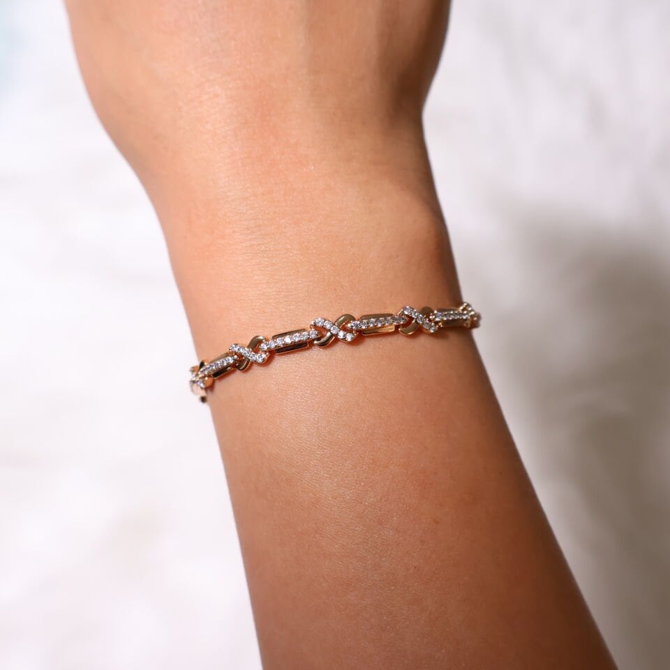 Twinkle Kiss Bileklik 14K Gold