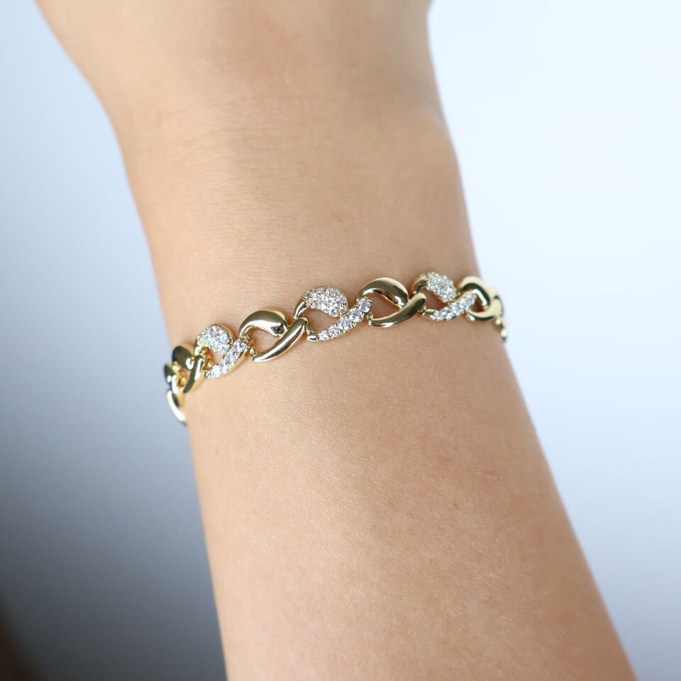 Gilded Links Bileklik 18K Gold