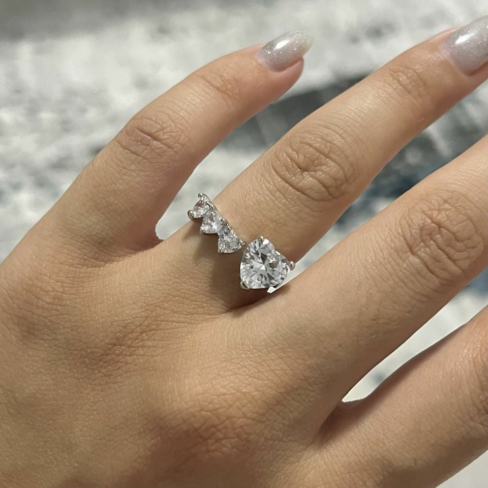 Princess Glow 2 Yüzük Silver