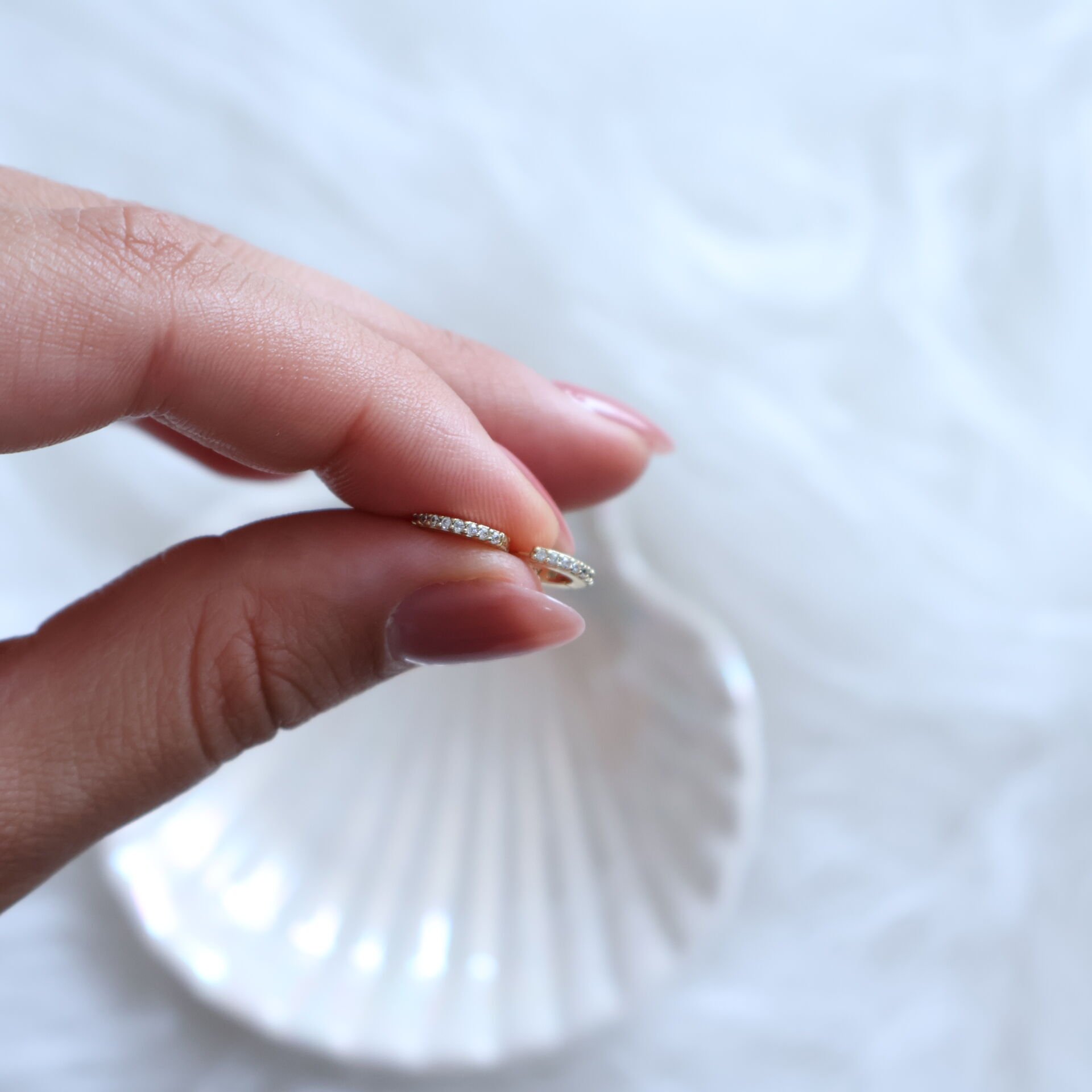 Klasik Taşlı Baby Küpe