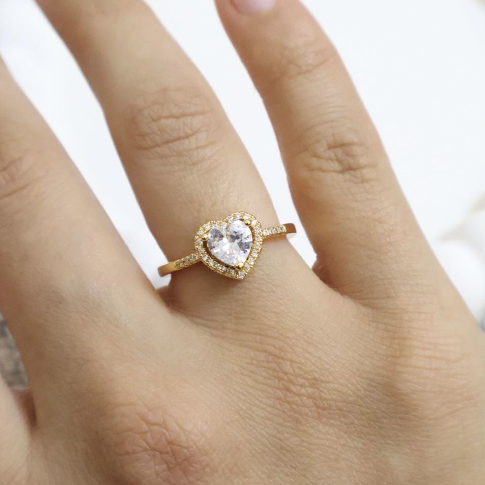 Pandora Model Yüzük Gold - Beyaz