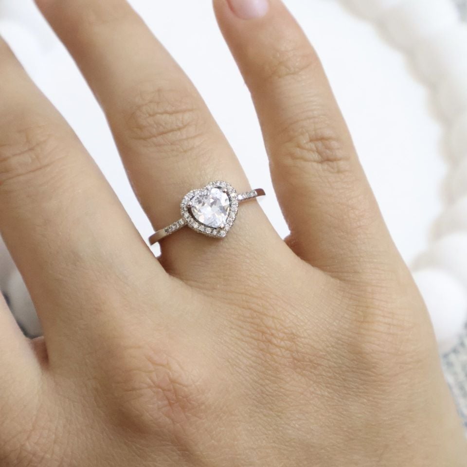Pandora Model Yüzük Silver - Beyaz