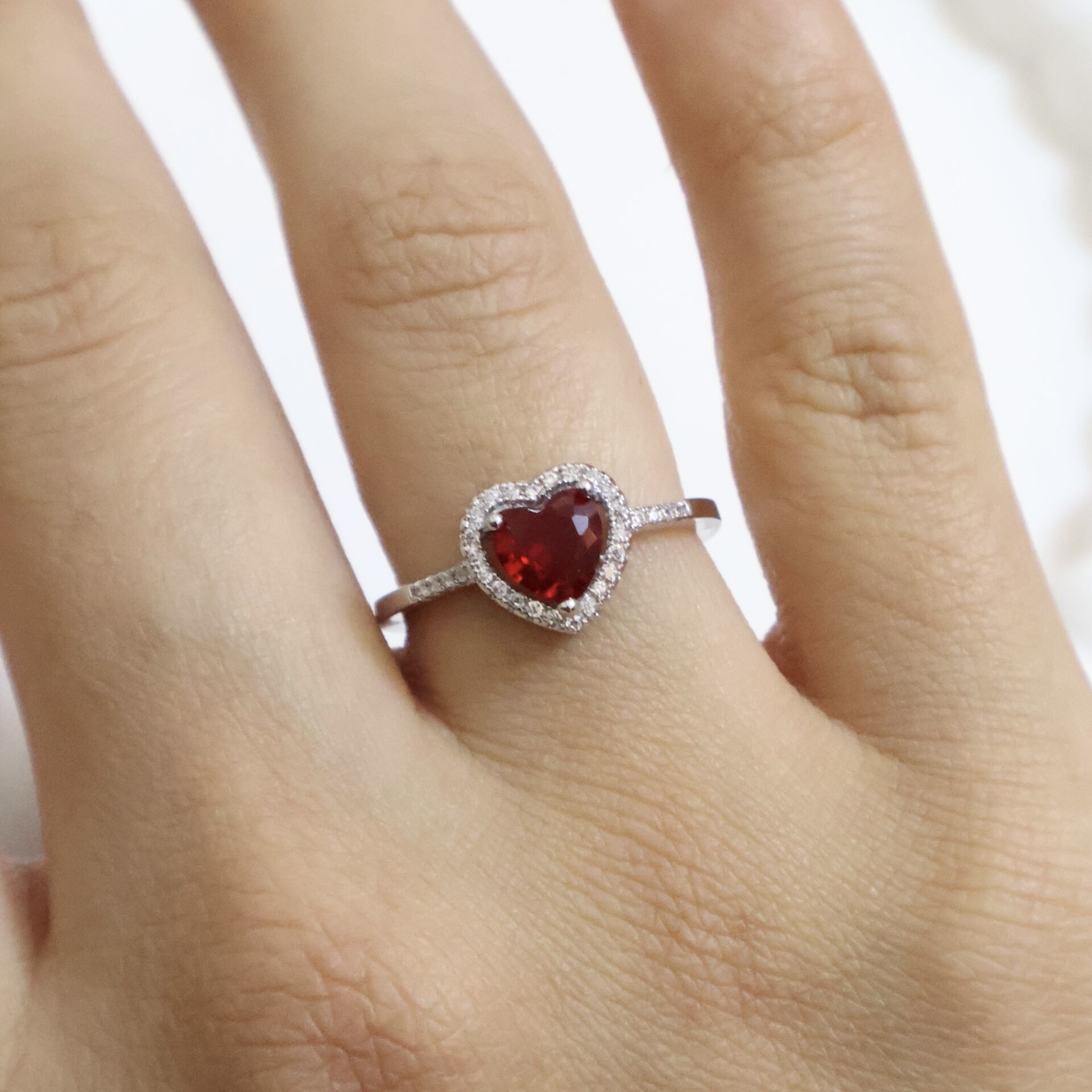 Pandora Model Yüzük Silver - Kırmızı