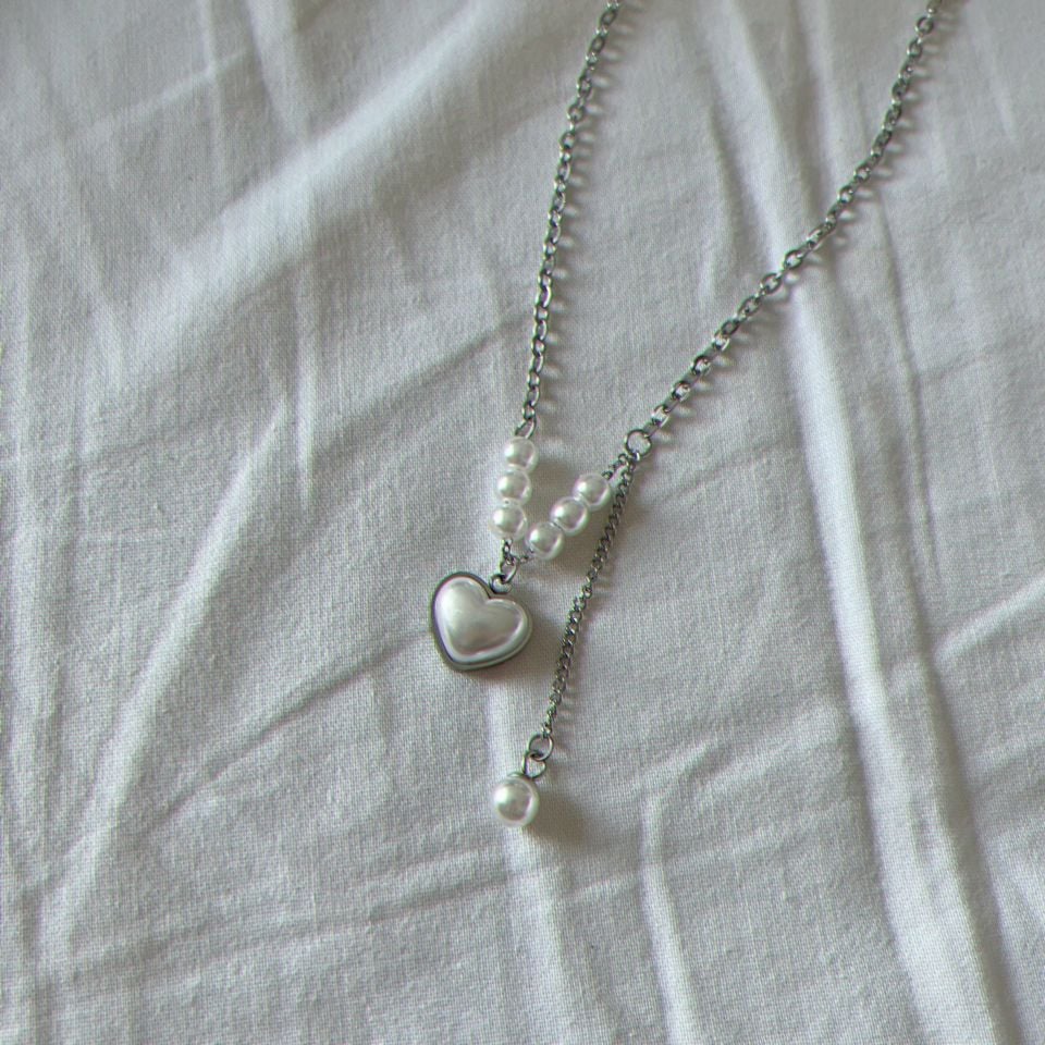 Royal Princess İncili Çelik Kolye