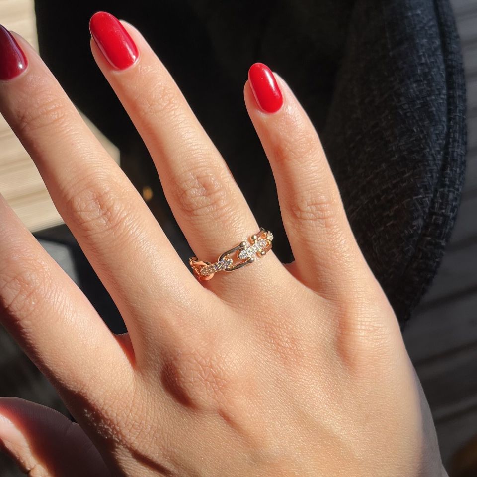 Taşlı Zincir Yüzük