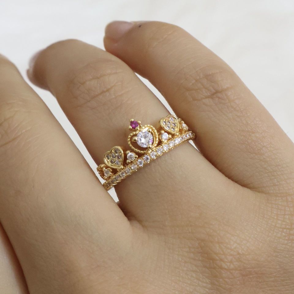 Crown Yüzük Silver