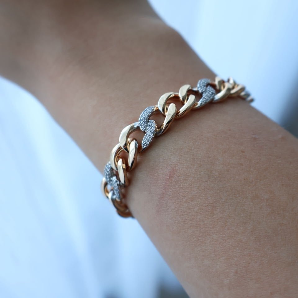 Orion Zincir Bileklik Gold+Silver