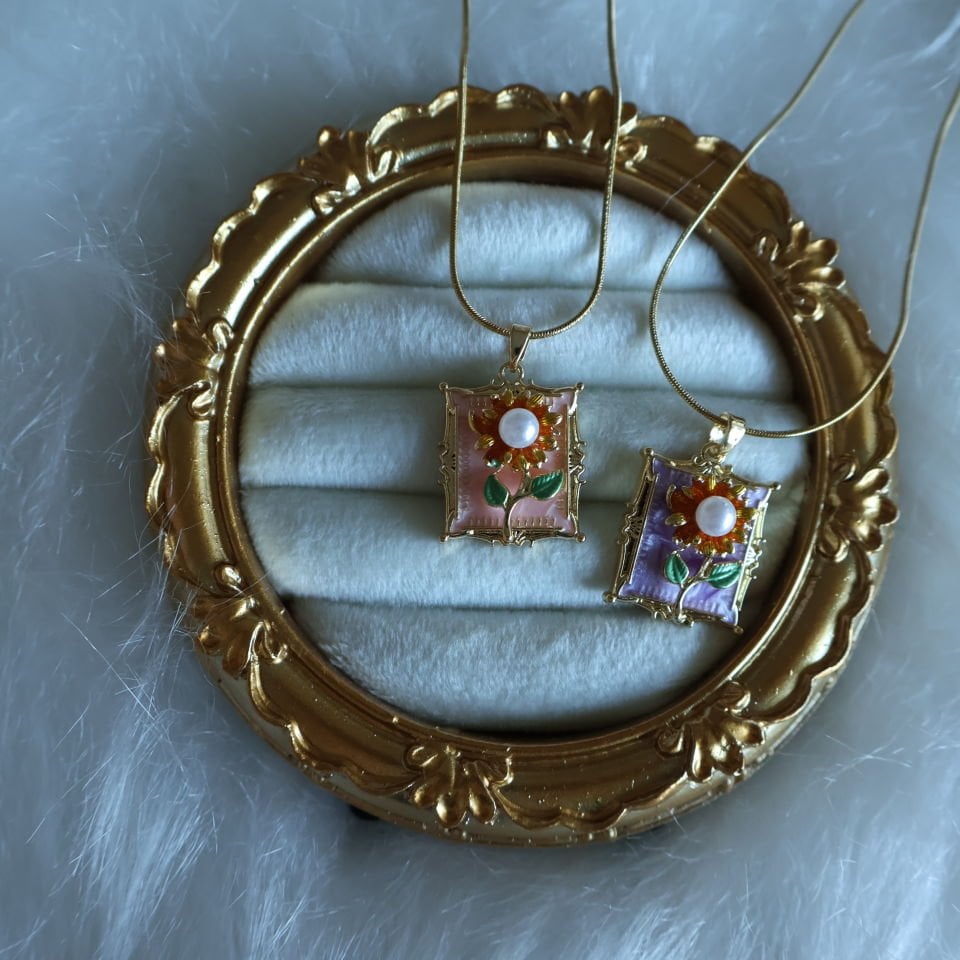 Sunflower Çelik Kolye