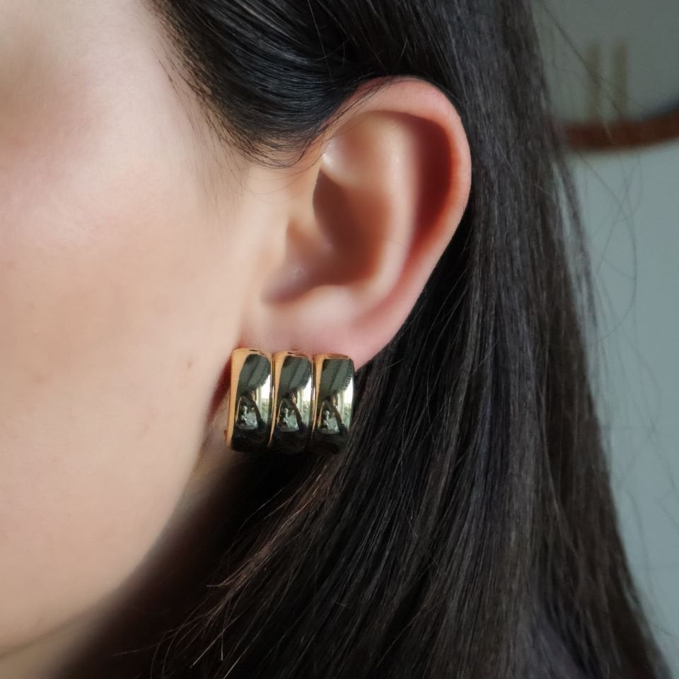 3'lü Bombeli Küpe (Model1)