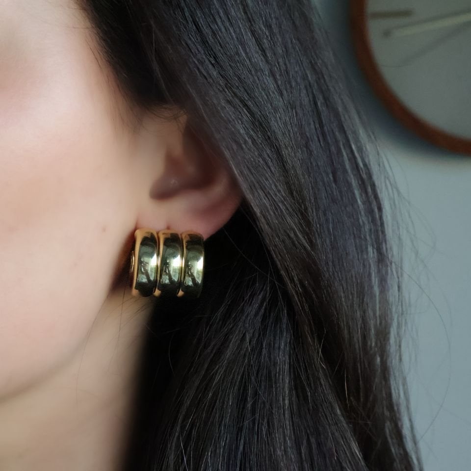 3'lü Bombeli Küpe (Model2)