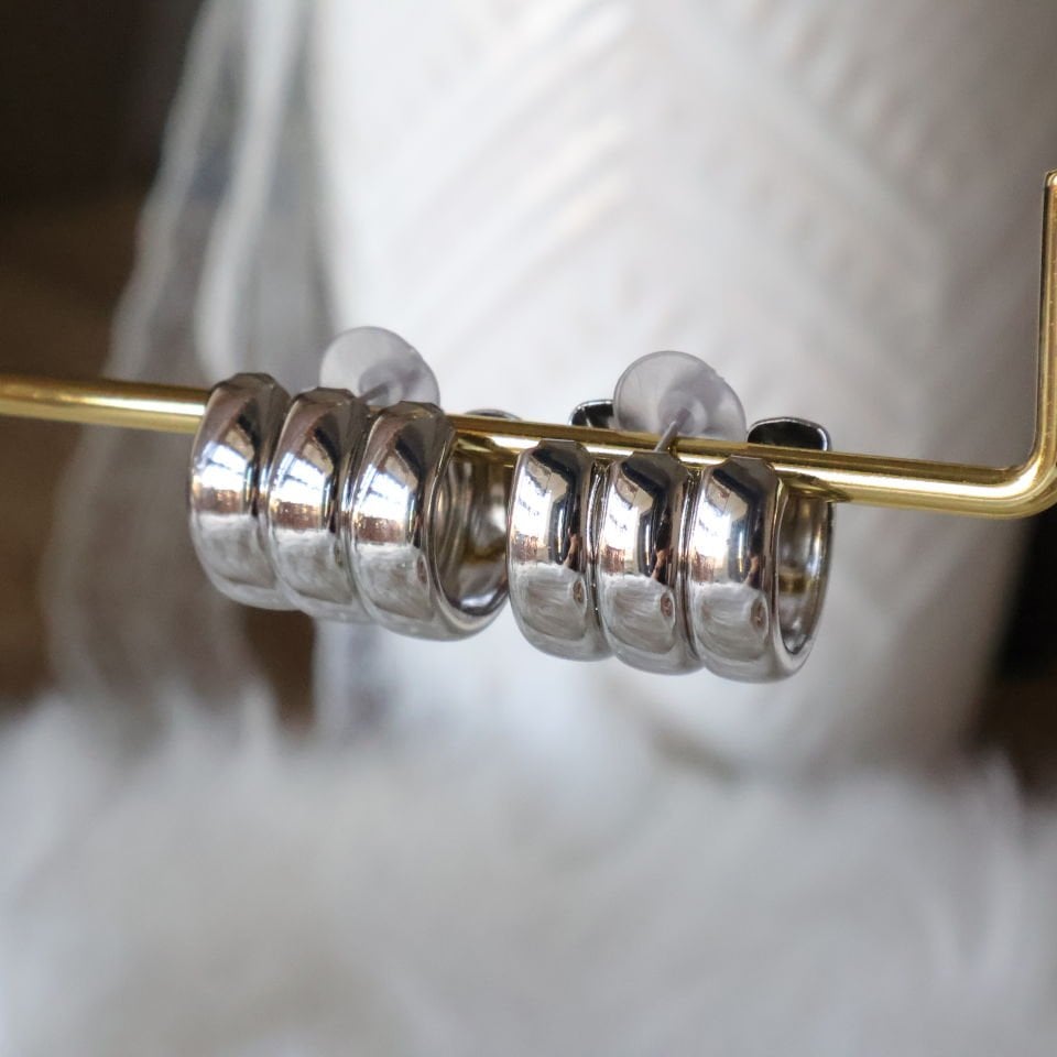 3'lü Bombeli Küpe (Model2)