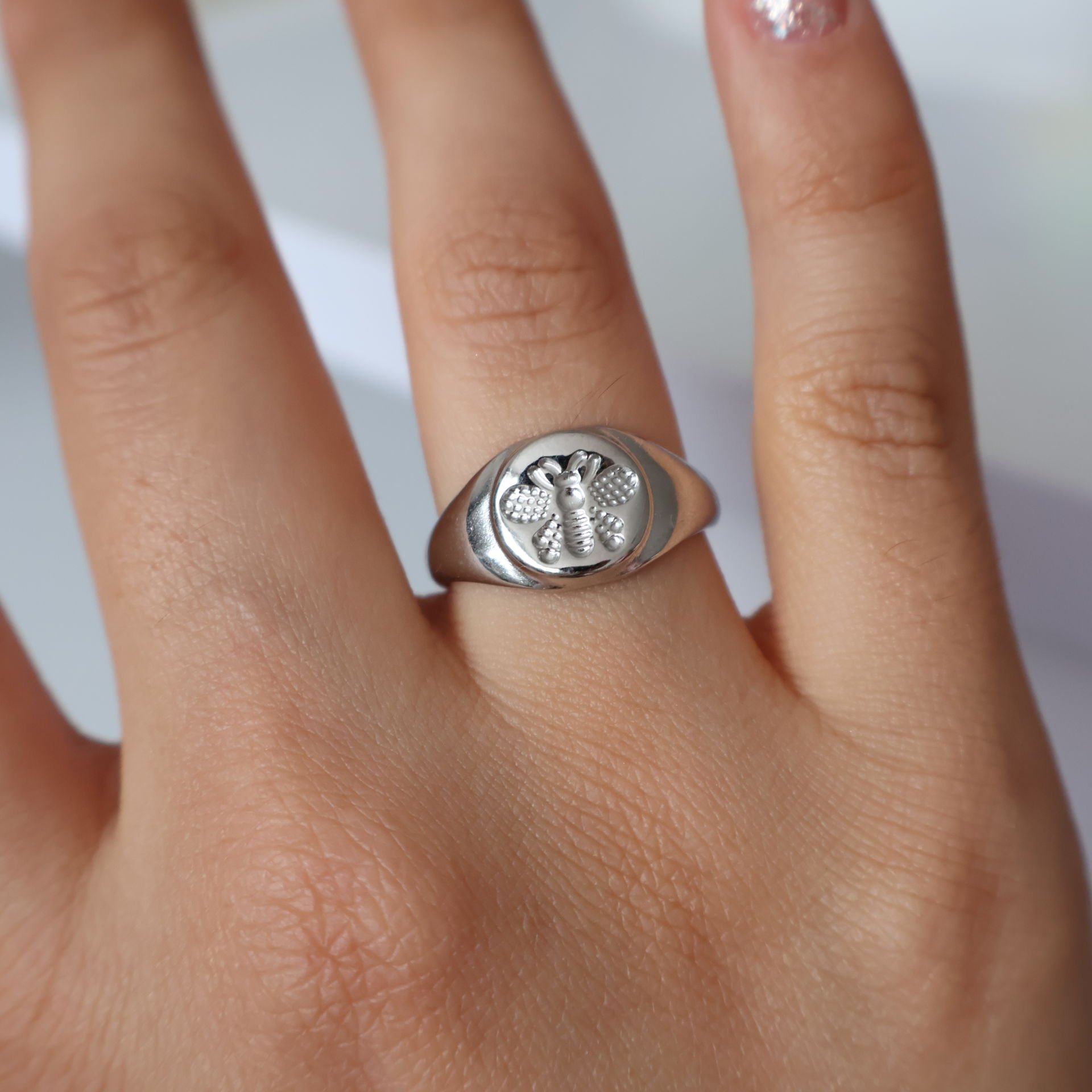 Castelle Çelik Yüzük Arı - Silver