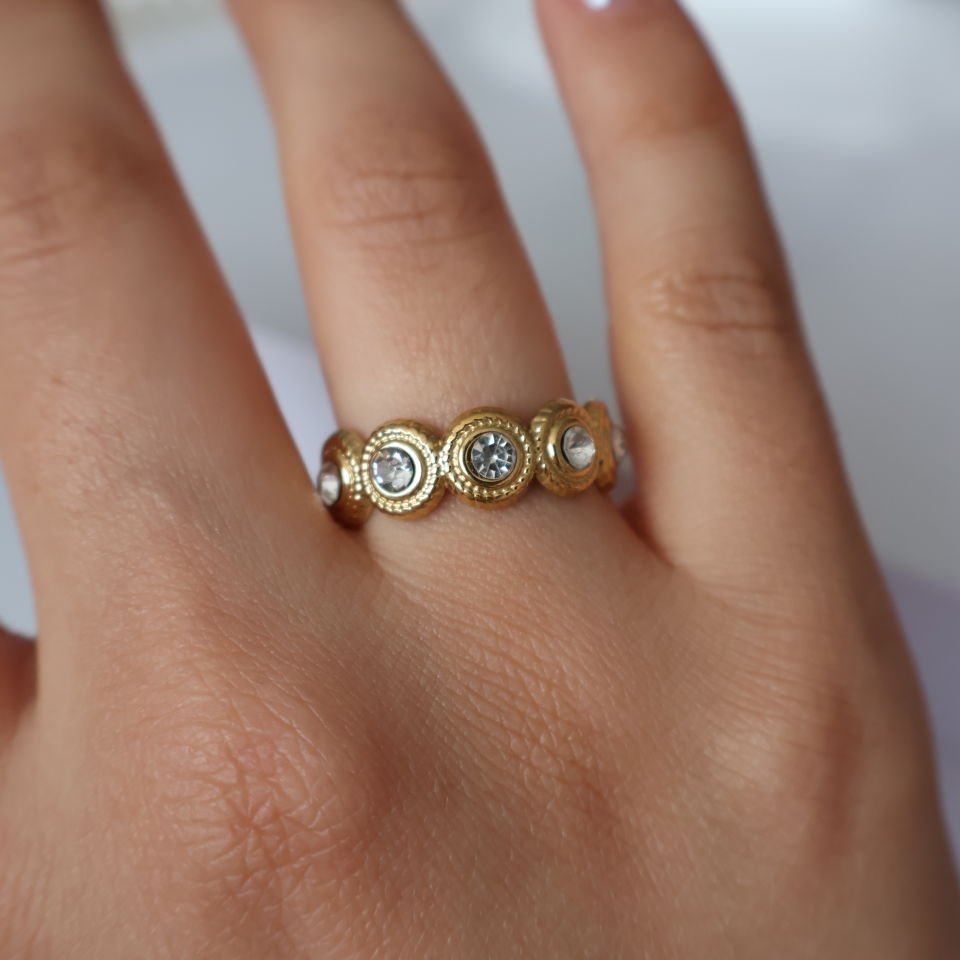 Serenna Çelik Yüzük Beyaz