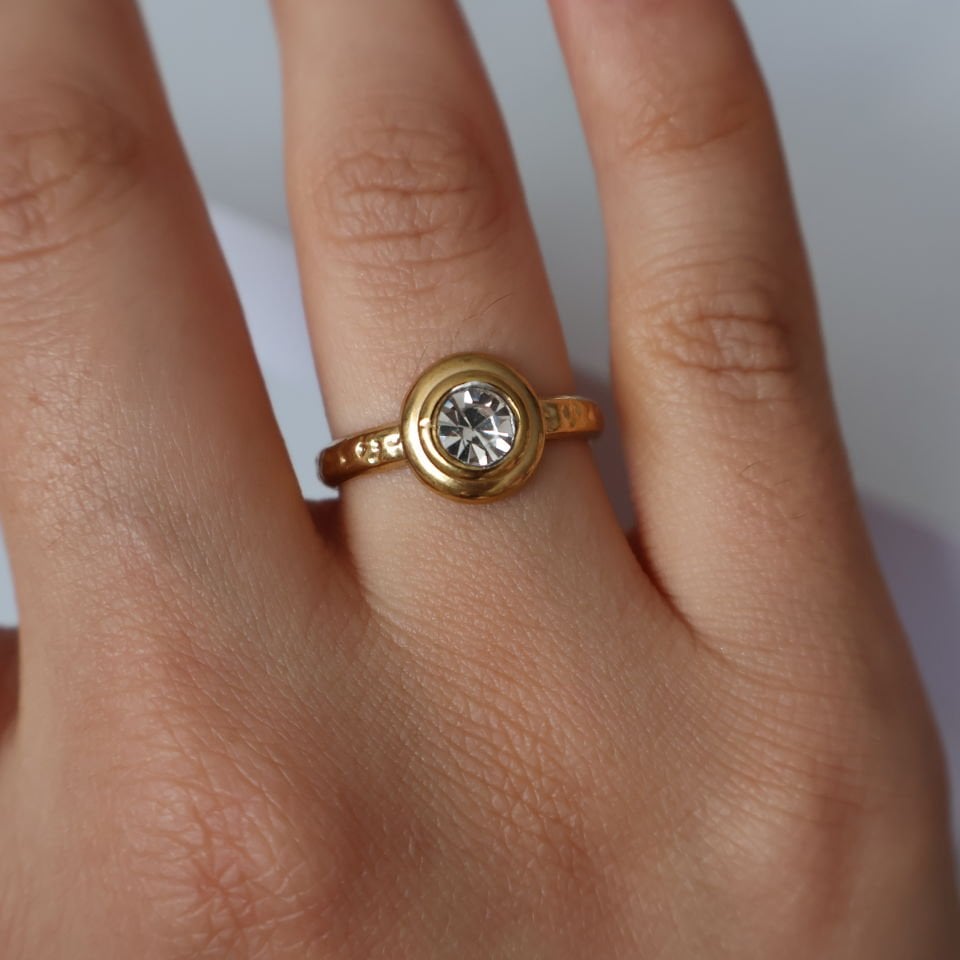 Celeste Çelik Yüzük Gold