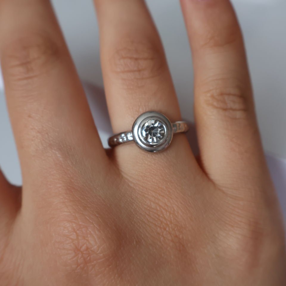 Celeste Çelik Yüzük Silver