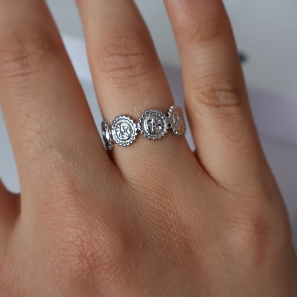 Solcira Çelik Yüzük Silver