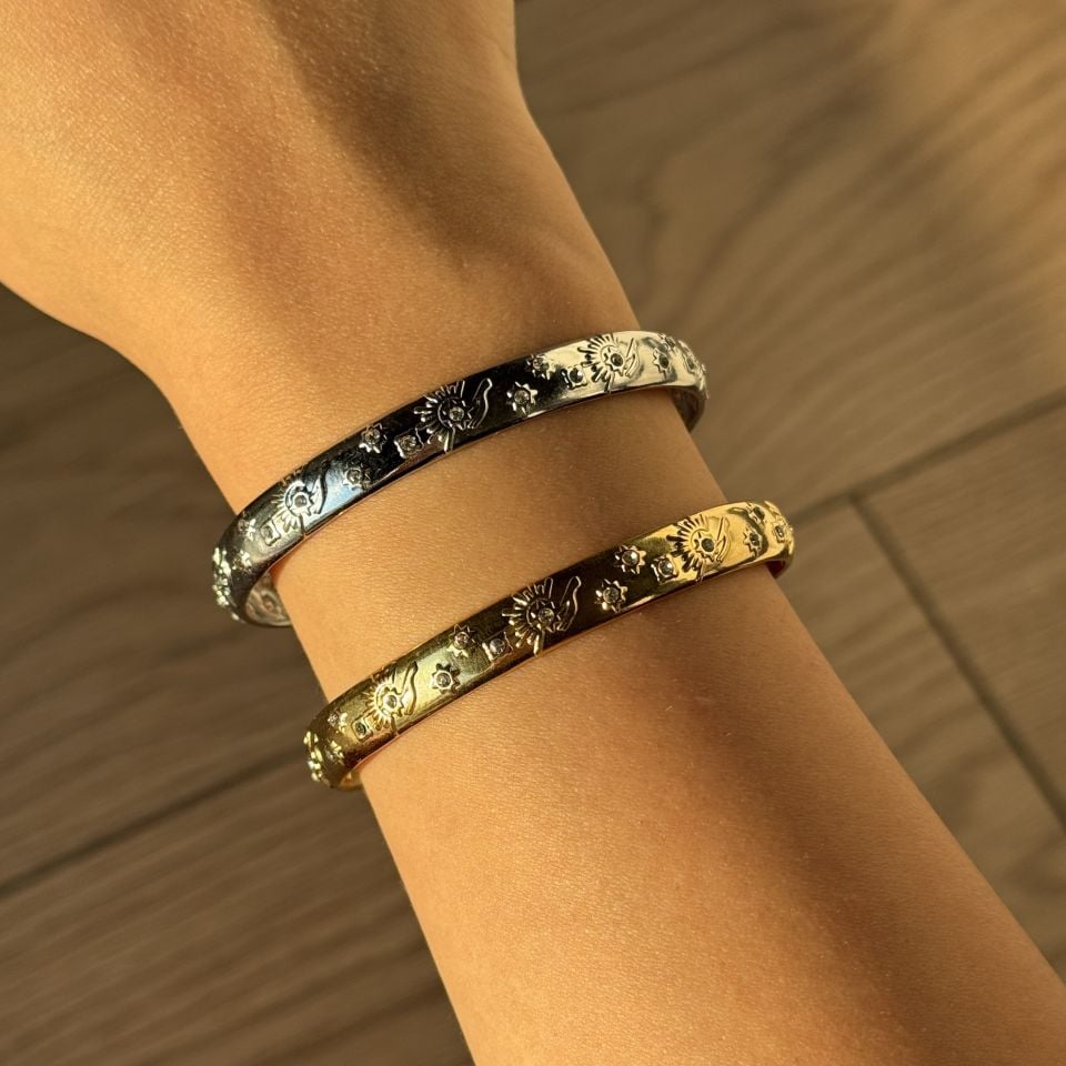 Solara Çelik Bilezik Silver