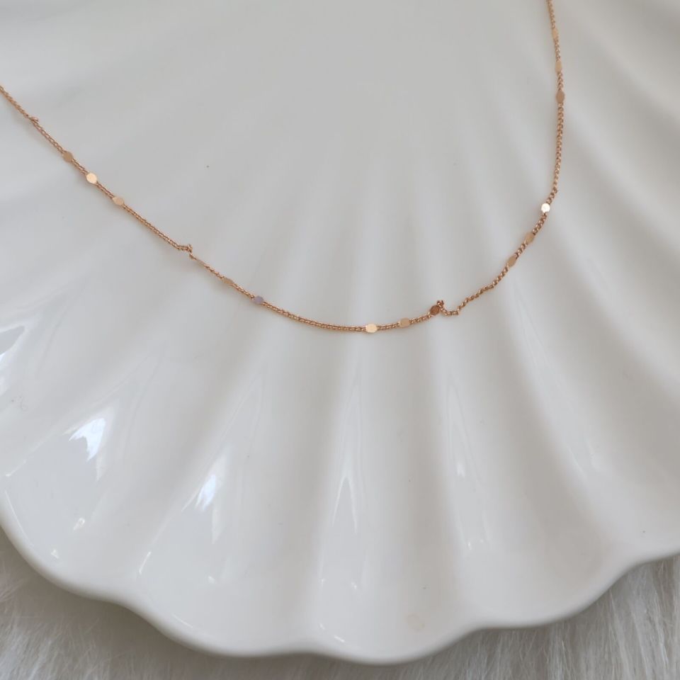 İnce Zincir Kolye 14K Gold