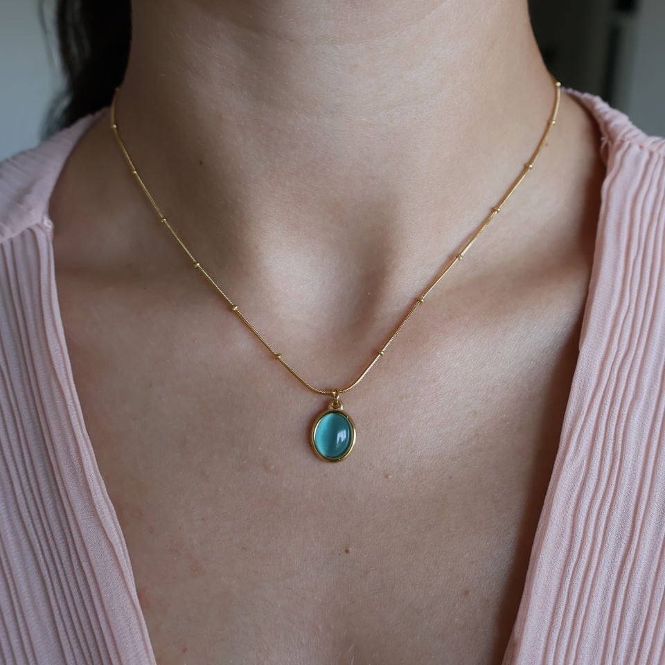 Vintage Çelik Kolye