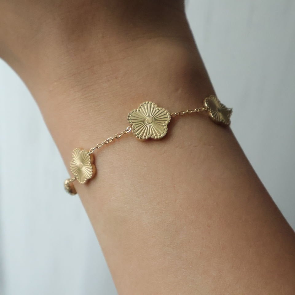 Van Cleef Model Çelik Bileklik