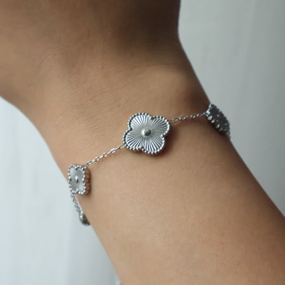 Van Cleef Model Çelik Bileklik