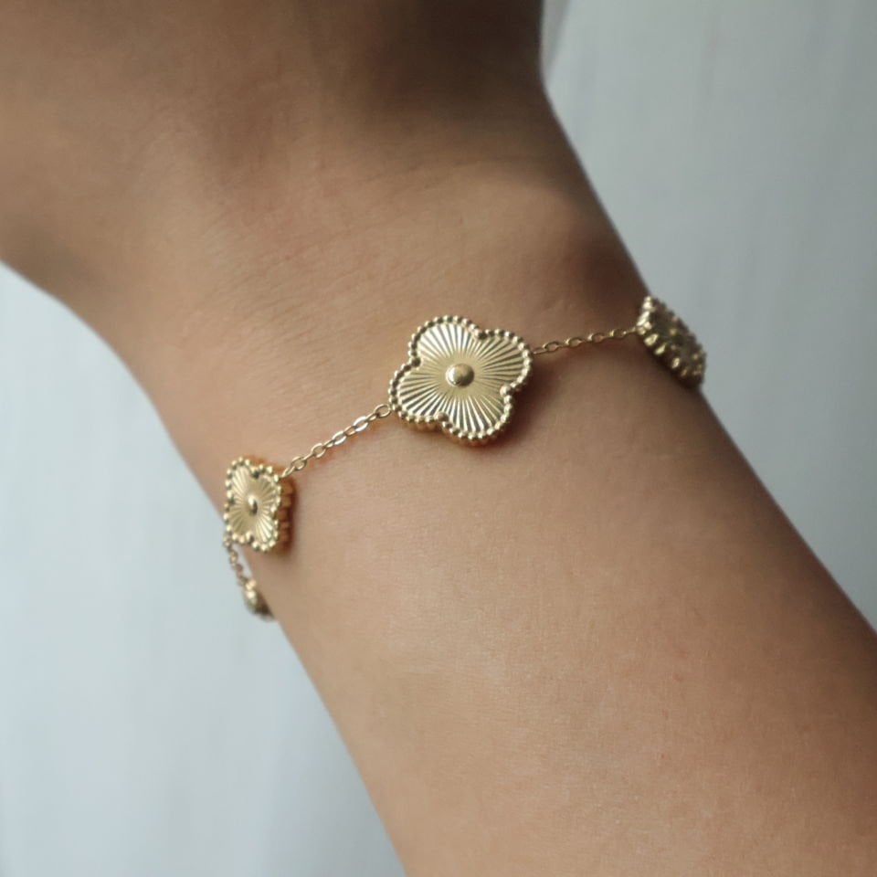 Van Cleef Model Çelik Bileklik