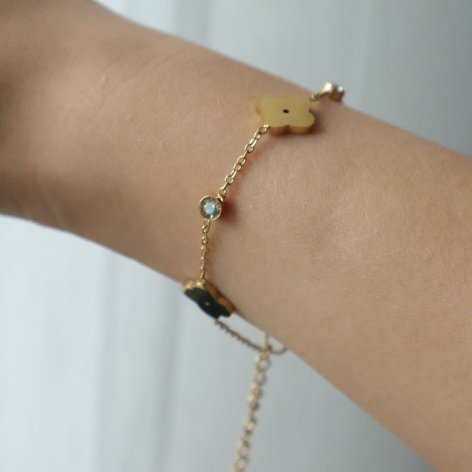 Van Cleef Model Çelik Bileklik Model1 - Gold