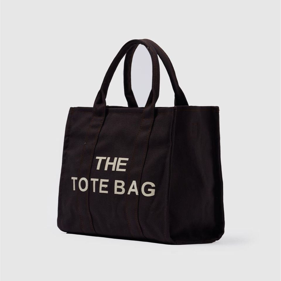 Kanvas Kumaş Acı Kahve Tote Bag