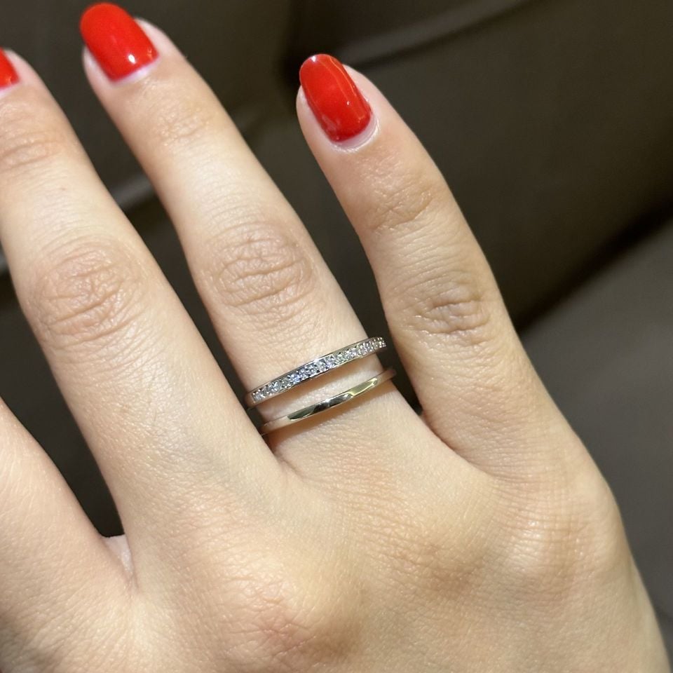 Taşlı İkili Yüzük 2