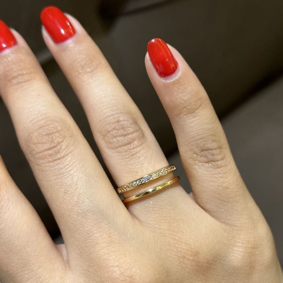 Taşlı İkili Yüzük 2