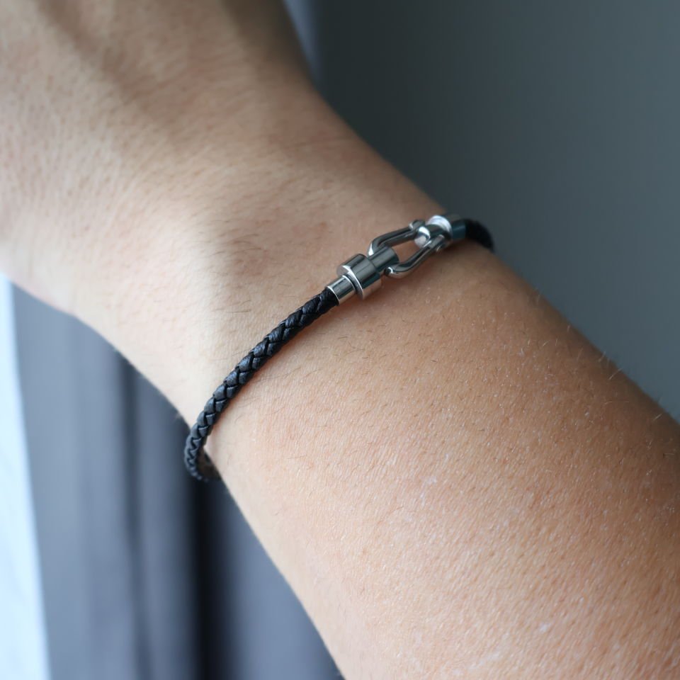 Forge Örgü Erkek Çelik Bileklik Silver