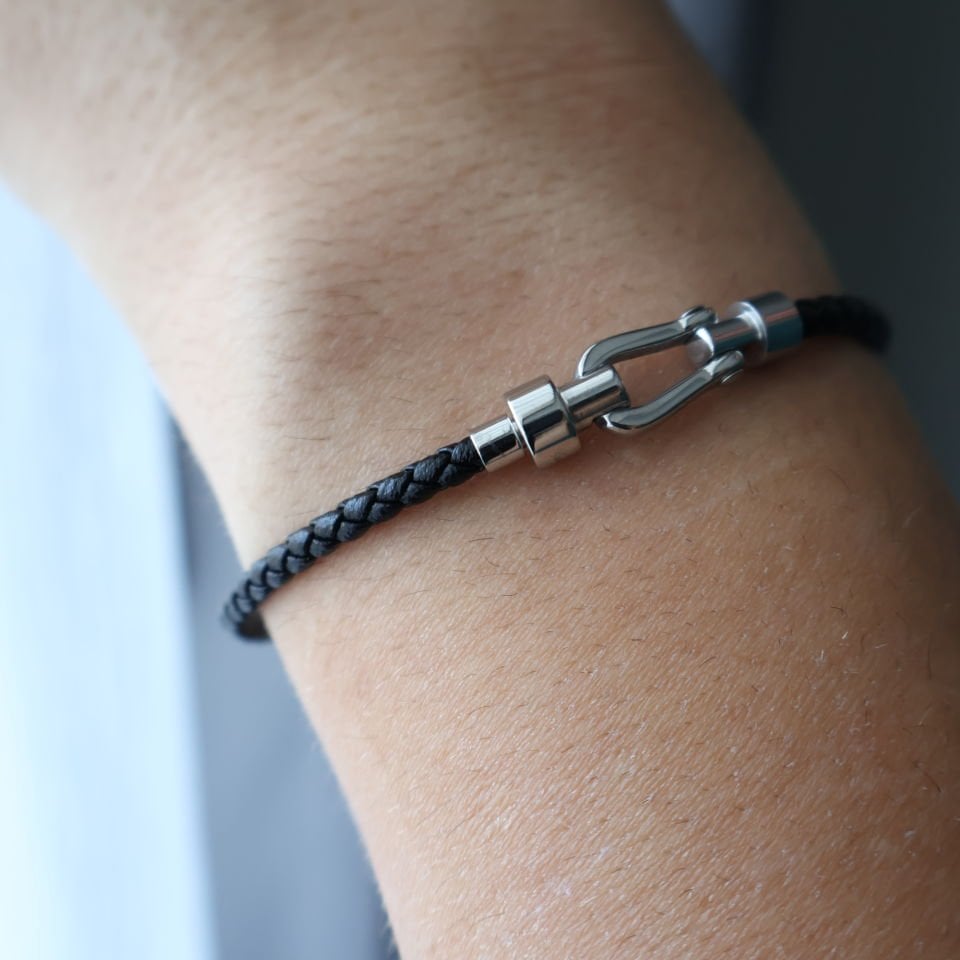 Forge Örgü Erkek Çelik Bileklik Silver