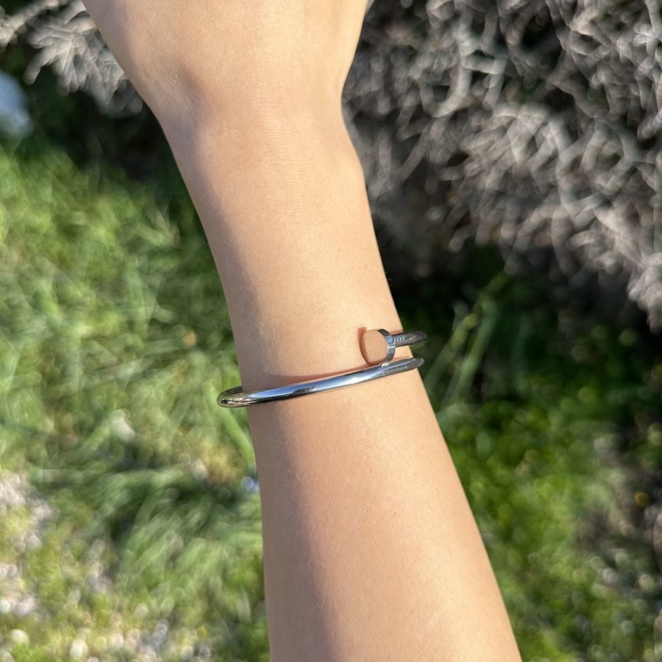 Cartier Çivi Kelepçe Silver